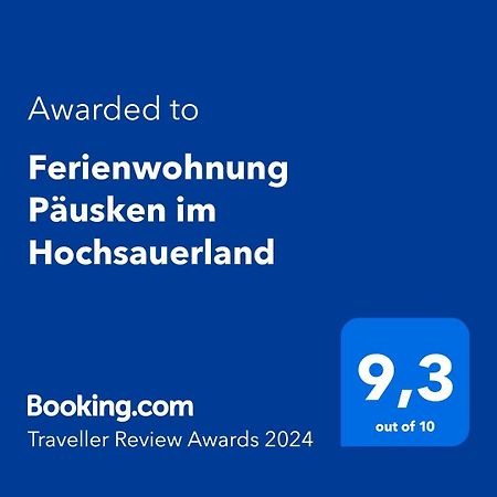 Ferienwohnung Paeusken Im Hochsauerland- E- Bike Und Auto Laden Moeglich Bestwig Zewnętrze zdjęcie